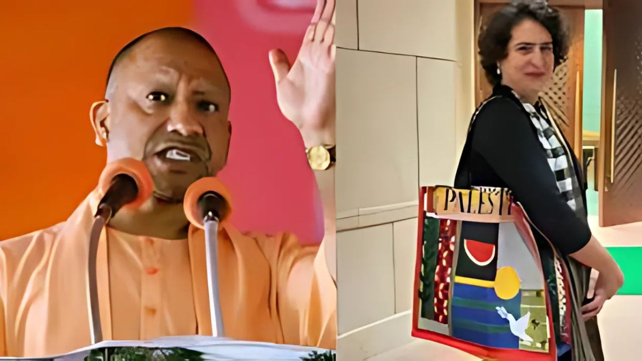 Yogi Adityanath Responds to Priyanka Gandhi’s ‘Palestine’ Bag: ‘UP Sent 5,600 Youth to Israel’